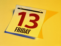 Calendar page: Friday the 13th Calendar page: Friday the 13th