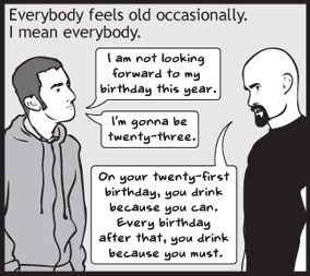 Basic Instructions strip on getting older