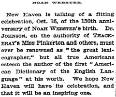 clipping from an old New York Times article about the holiday