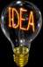 a light bulb with the word IDEA inside