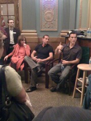 Valerie Harper, playwright Matthew Lombardo and co-star Jay Goede after the show. Valerie Harper, playwright Matthew Lombardo and co-star Jay Goede after the show.