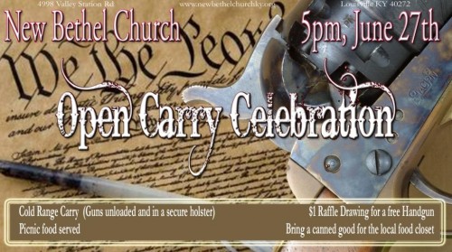 Open Carry Celebration flyer Open Carry Celebration flyer