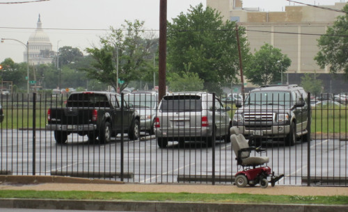 Abandoned mobility scooter in SE DC
