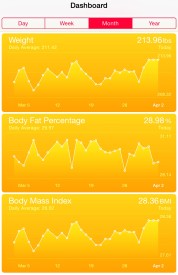 Apple Health app dashboard
