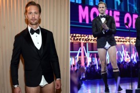 MTV Movie Awards, Alexander Skarsgard presented in his briefs.
